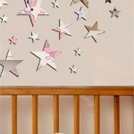 kızımın odası için yıldızlı duvar sticker